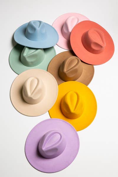 A VINTAGE PLAIN FEDORA HAT | 40HW012