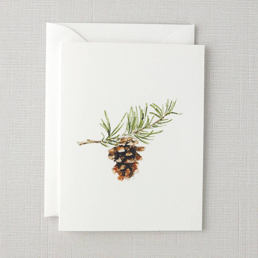 Evergreen notecard set