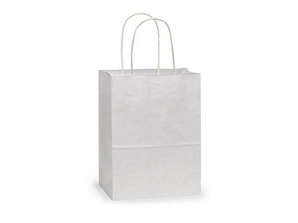 White Kraft Paper Shopping Bags