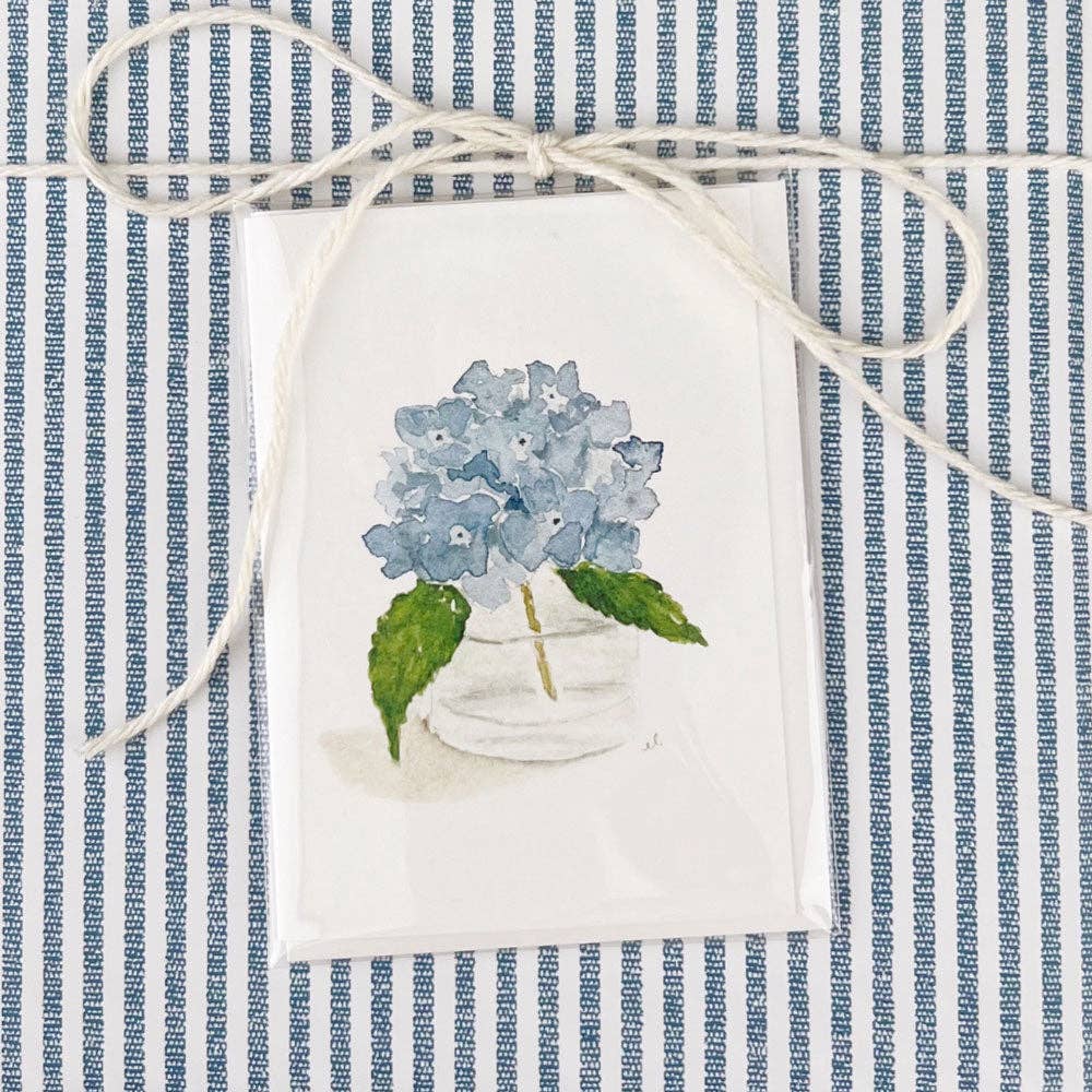 Hydrangea mini notecard