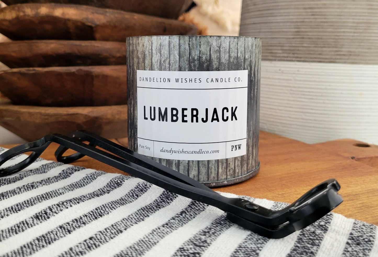 12 oz. Rustic Galvanized Tin Candle