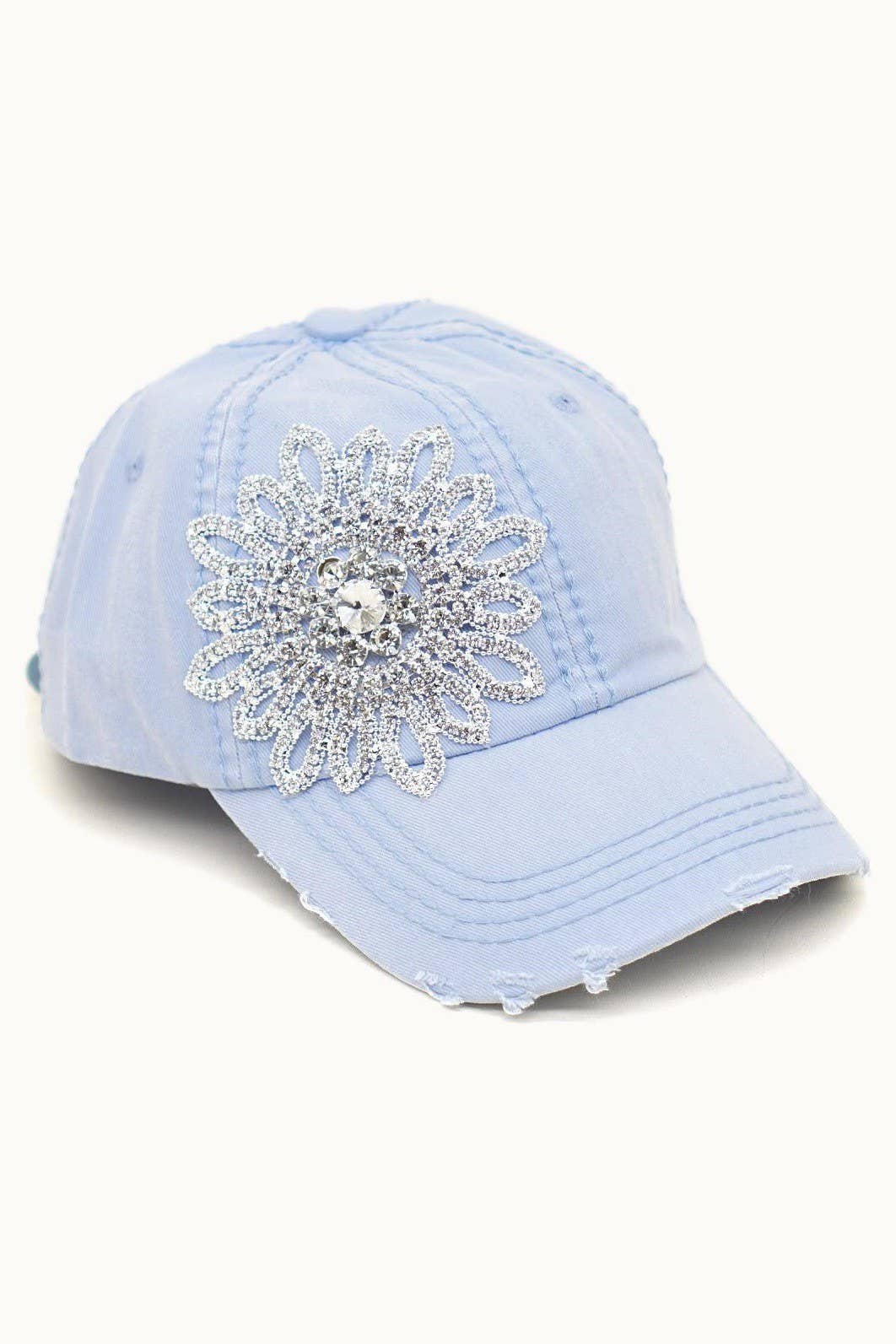 Sunflower Bejeweled Glitz Cap, Adjustable