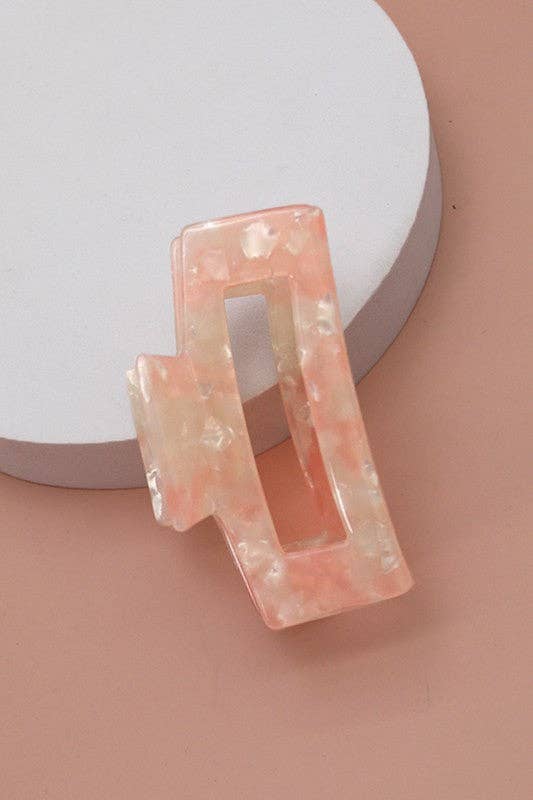 RECTANGLE CELLULOSE HAIR CLAW CLIP | 40H615