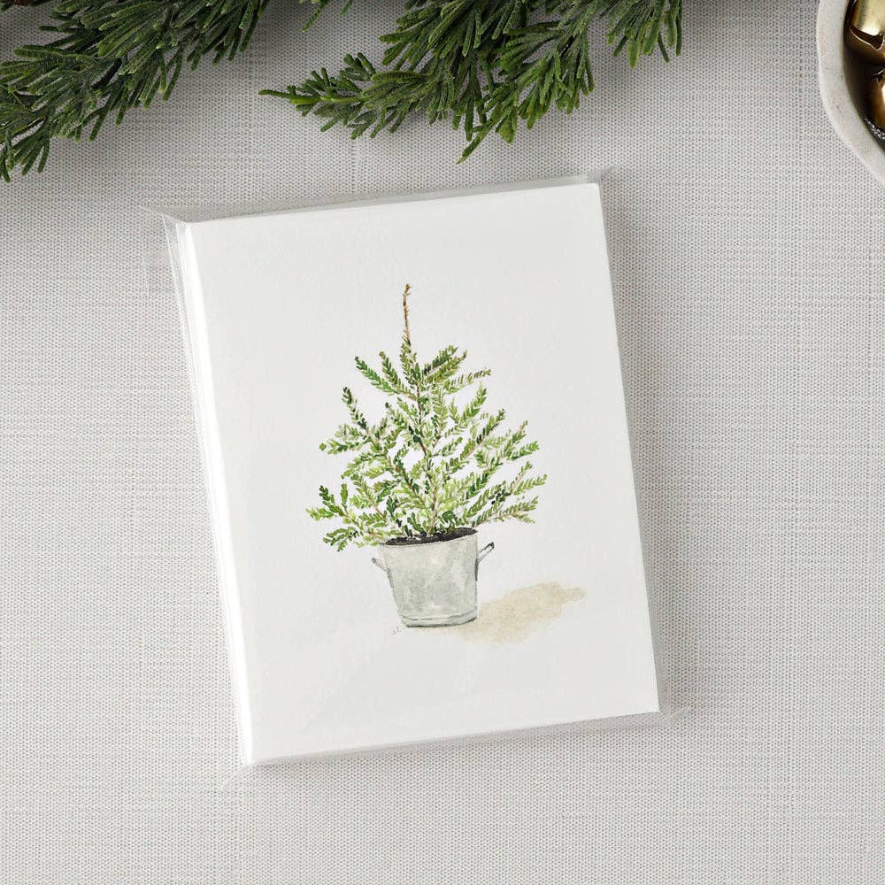 Evergreen notecard set