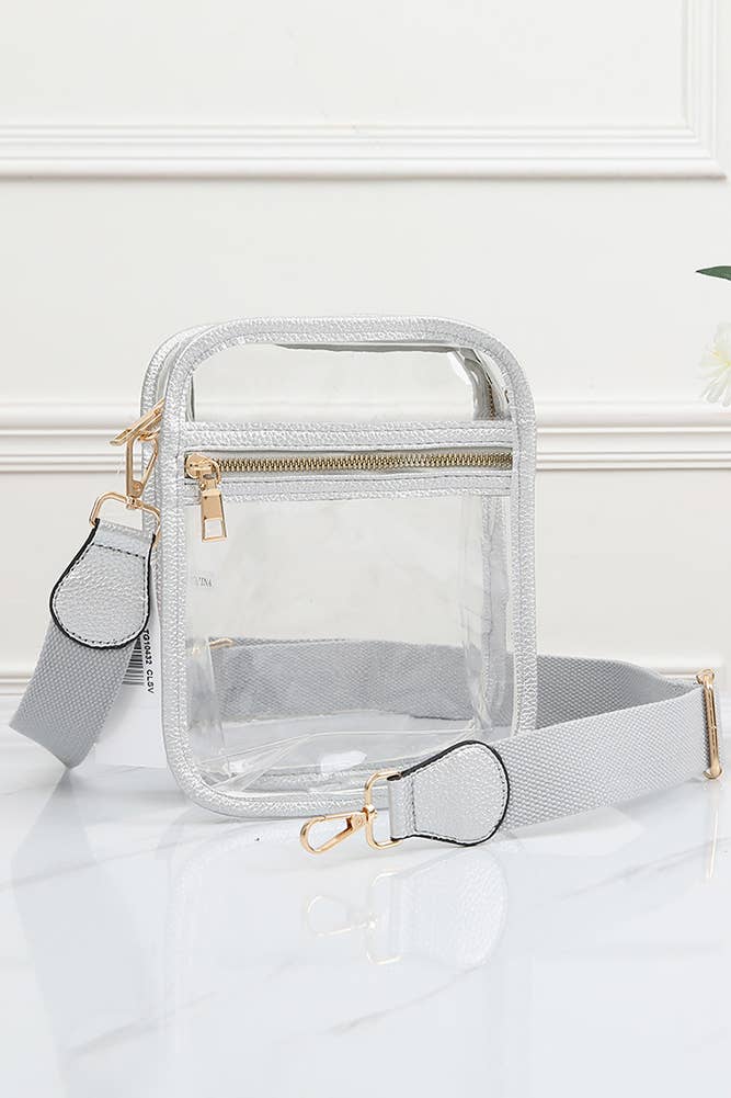 Clear PU Cross Body Mini Bag